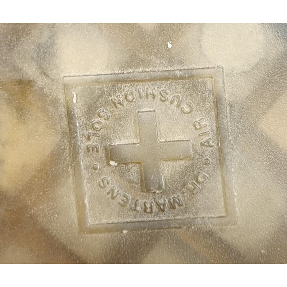 Dr. Martens 1460 Y Boots Women Size 6 Iridescent Silver Side Zip 8-Eye Combat - Picture 9 of 9